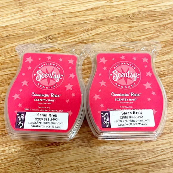 Scentsy Other - Scentsy Wax Bars CINNAMON BEAR 3.2 FL OZ. Bundle One New, One missing a cube.